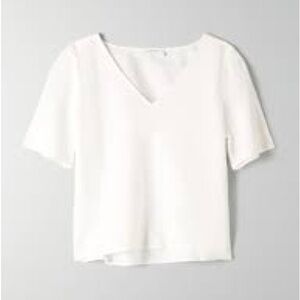 Aritzia Babaton Randy Short-Sleeved Blouse - Size Medium